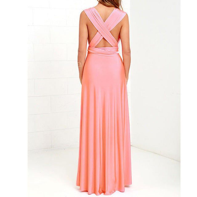 Clistos convertible satin maxi dress - View 14 | Clistos