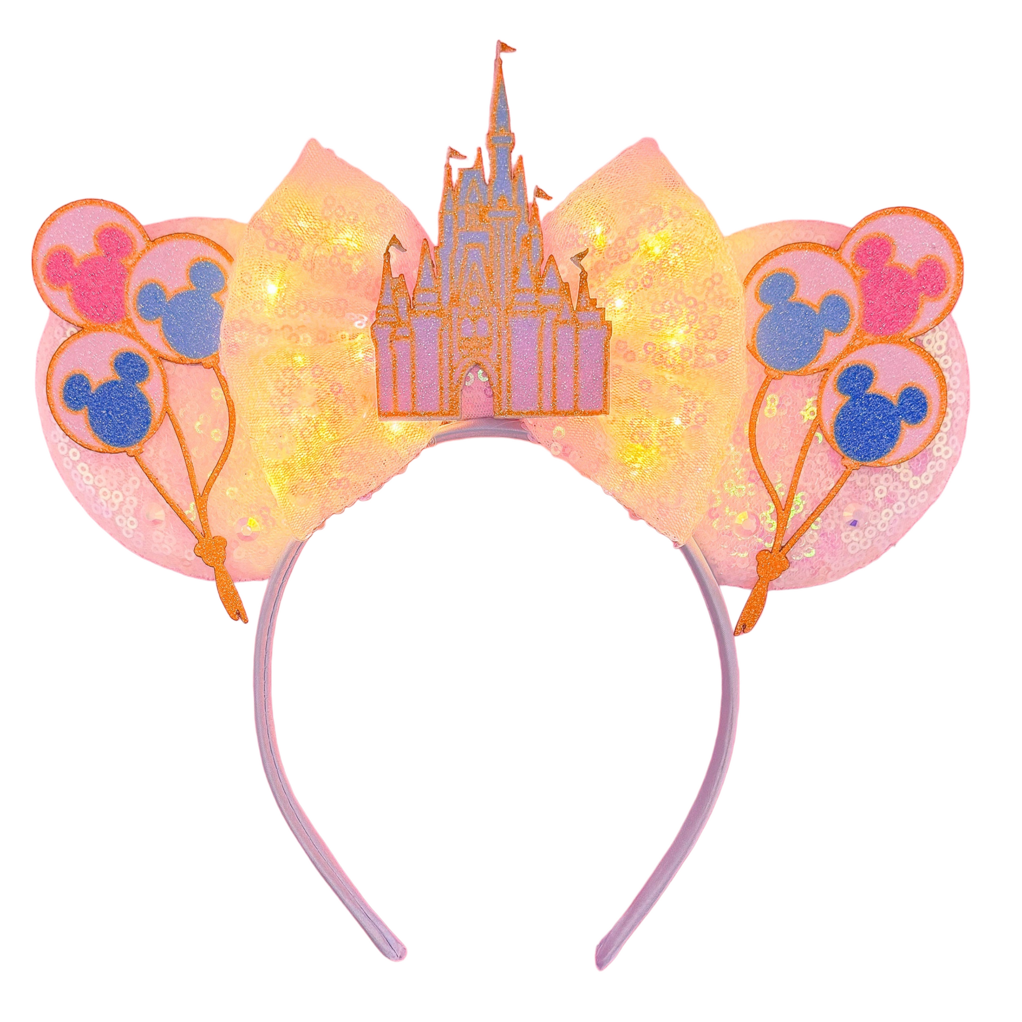 Light Up Castle & Balloons Mickey Ears