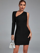 Clistos one shoulder cut out bodycon dress - View 6 | Clistos