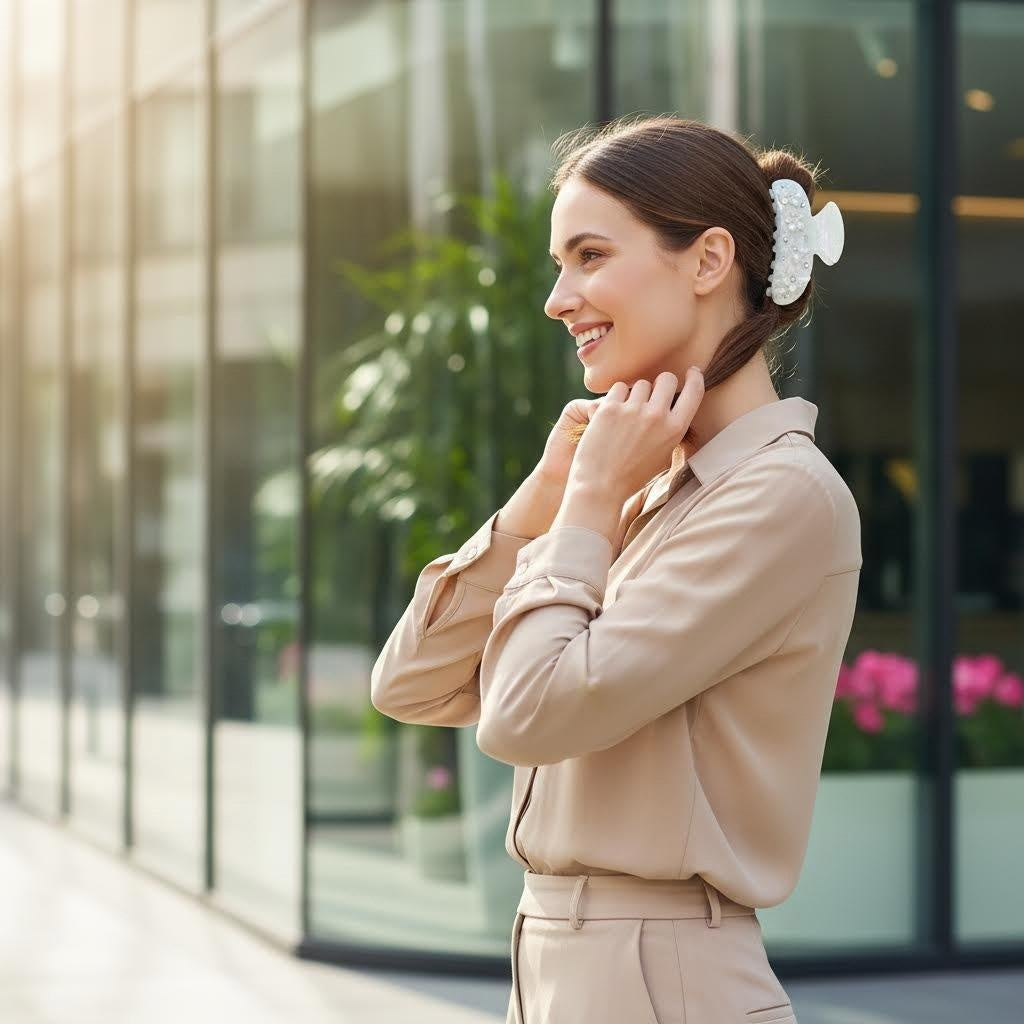 Luxe Iridescent Mermaid Tail Hair Claw