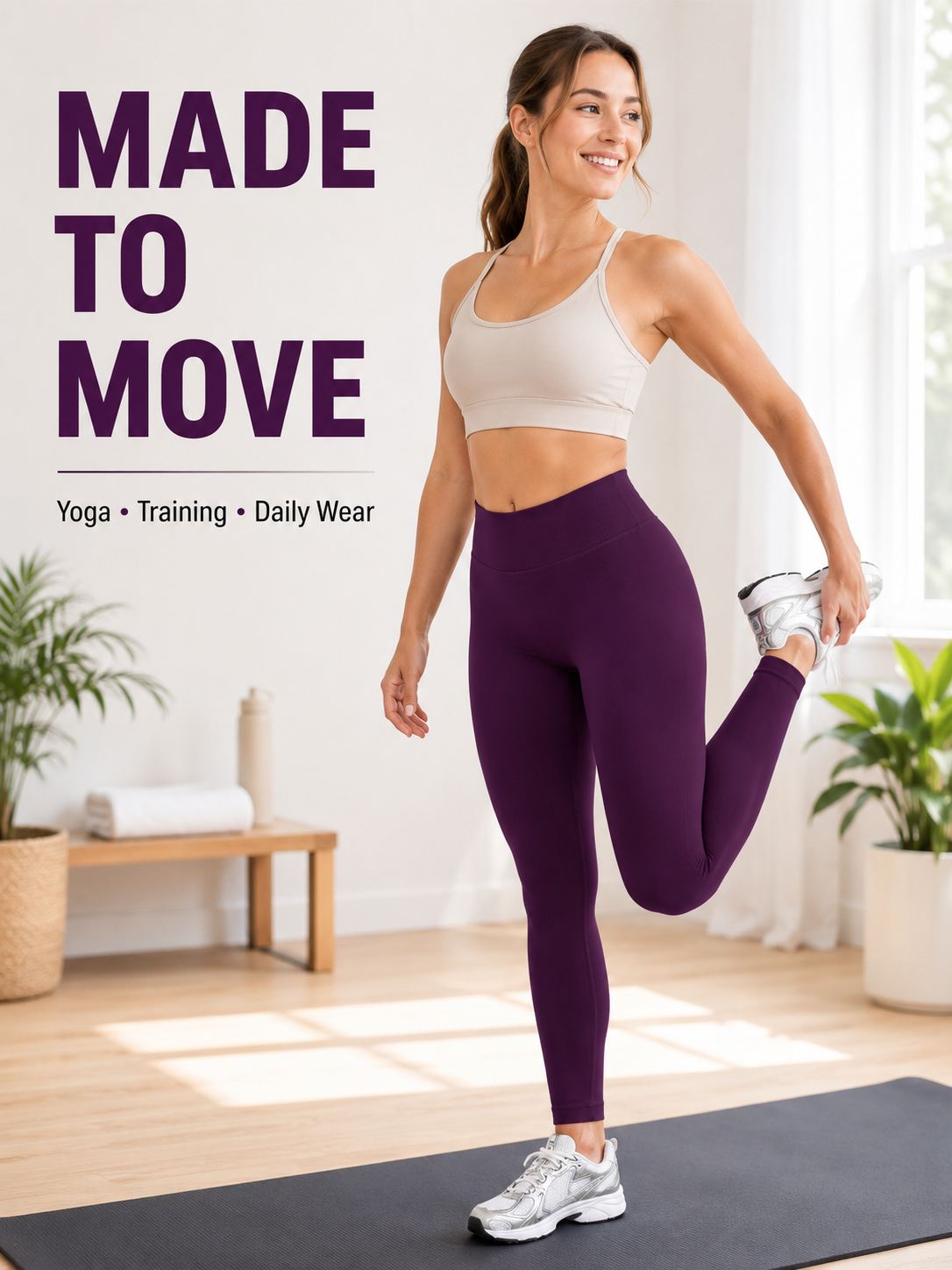 SculptFlex High Waist Yoga Leggings for Women
