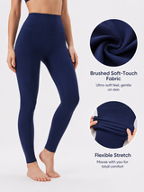SculptFlex Brushed Navy Yoga Leggings for Women