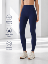 SculptFlex Brushed Navy Yoga Leggings for Women