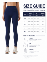 SculptFlex Brushed Navy Yoga Leggings for Women