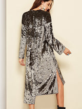 Clistos Slouchy Velvet Midi Dress - View 8 | Clistos