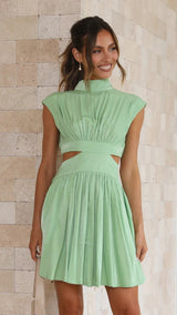 Clistos mock neck cut-out cocktail dress - View 7 | Clistos