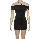 Clistos Off Shoulder Ruched Bodycon Dress - View 6 | Clistos
