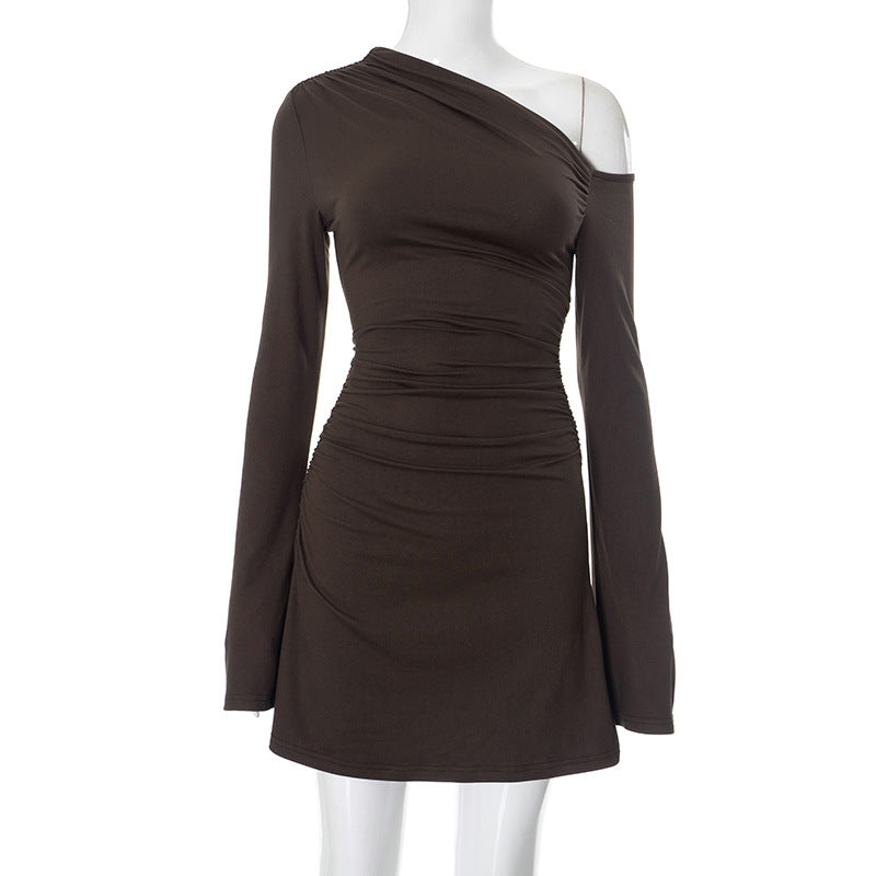 Clistos one shoulder ruched bodycon dress - View 6 | Clistos