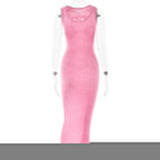 Clistos Twisted Bust Bodycon Maxi Dress - View 9 | Clistos