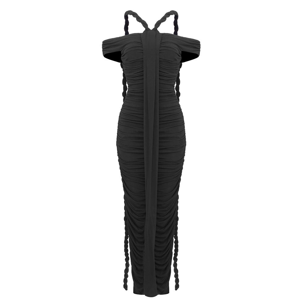 Clistos off shoulder ruched maxi dress - View 6 | Clistos