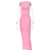 Clistos Twisted Bust Bodycon Maxi Dress - View 8 | Clistos