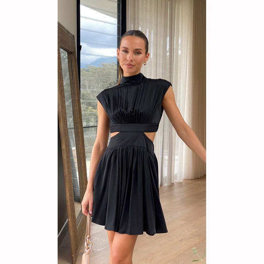 Clistos mock neck cut-out cocktail dress - View 8 | Clistos