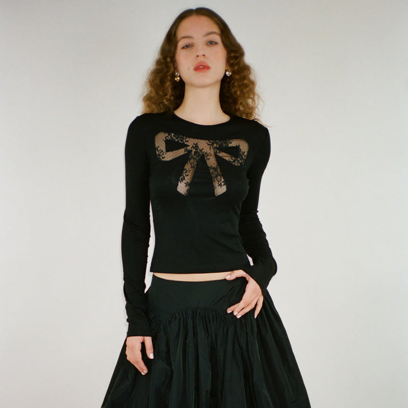 Clistos Lace Trim Crop Top - View 6 | Clistos