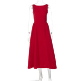 Clistos elegant backless midi dress - View 6 | Clistos