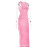Clistos Twisted Bust Bodycon Maxi Dress - View 7 | Clistos