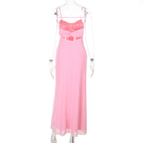 Backless Ruched Midi Slip Dress - View 6 | Clistos