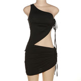 Clistos one shoulder cutout mini dress - View 6 | Clistos