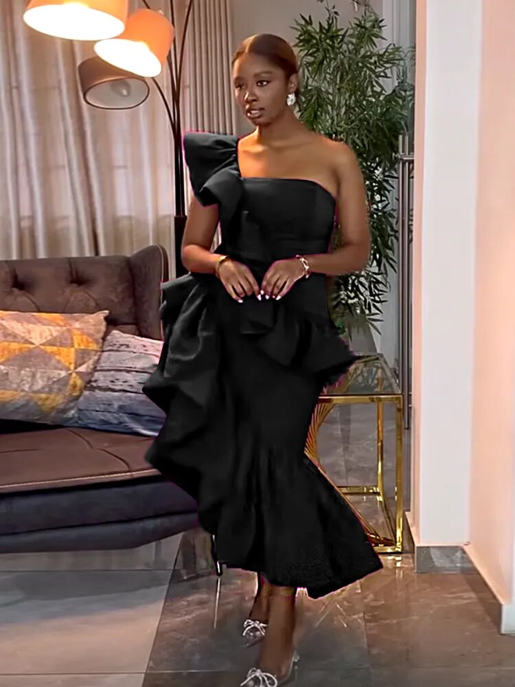 Clistos one-shoulder mermaid evening gown - View 7 | Clistos