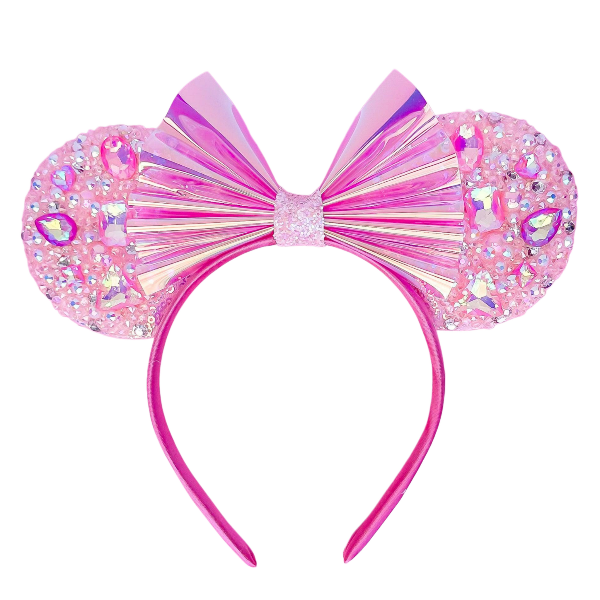 Pink Iridescent Sparkle Mickey Ears
