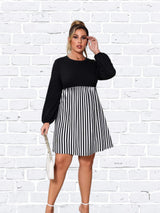 Clistos striped knit midi dress with contrast bodice - View 6 | Clistos