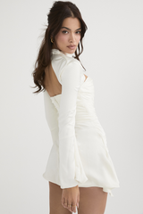 Clistos Toira Ruched Halter Mini Dress - View 10 | Clistos