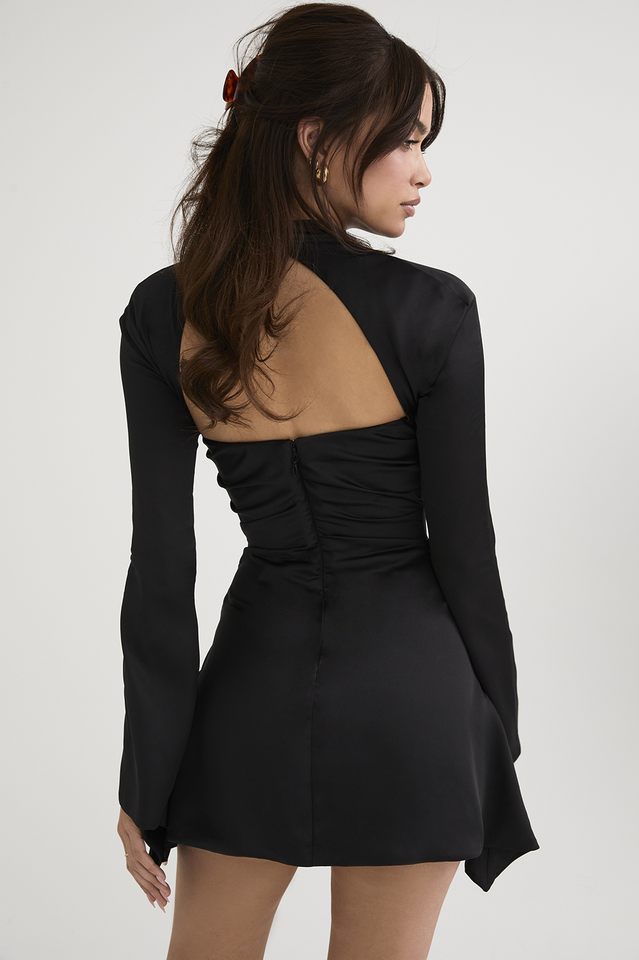 Clistos Toira Ruched Halter Mini Dress - View 16 | Clistos