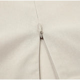 Clistos beige linen-like backless maxi dress with spaghetti straps and square neckline - View 11 | Clistos