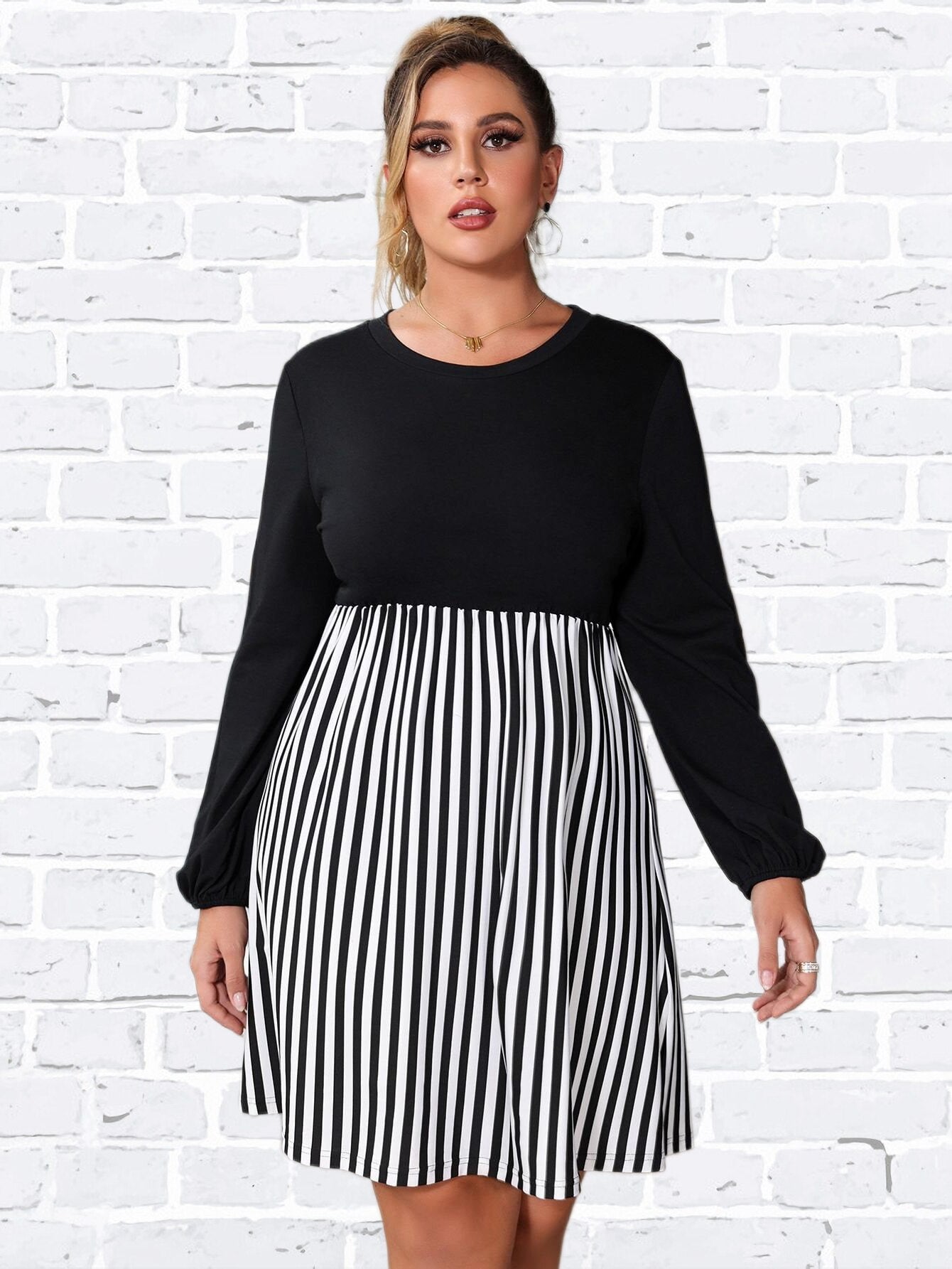 Clistos striped knit midi dress with contrast bodice - View 11 | Clistos