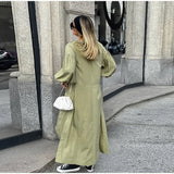 Lace Up Maxi Dress with Side Slits - View 11 | Clistos