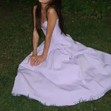 Elegant V-neck satin party gown with sweetheart neckline and corset bodice - View 21 | Clistos