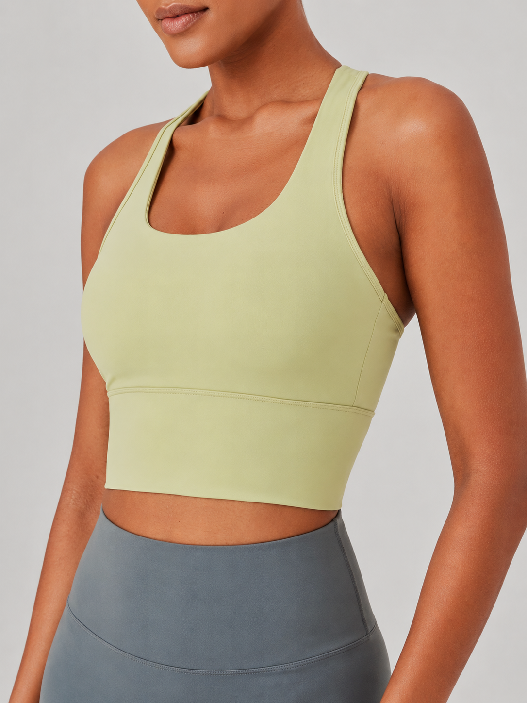 SculptFlex Seamless Longline Sports Bra for Women