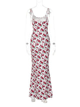 Floral Maxi Bodycon Dress - View 6 | Clistos