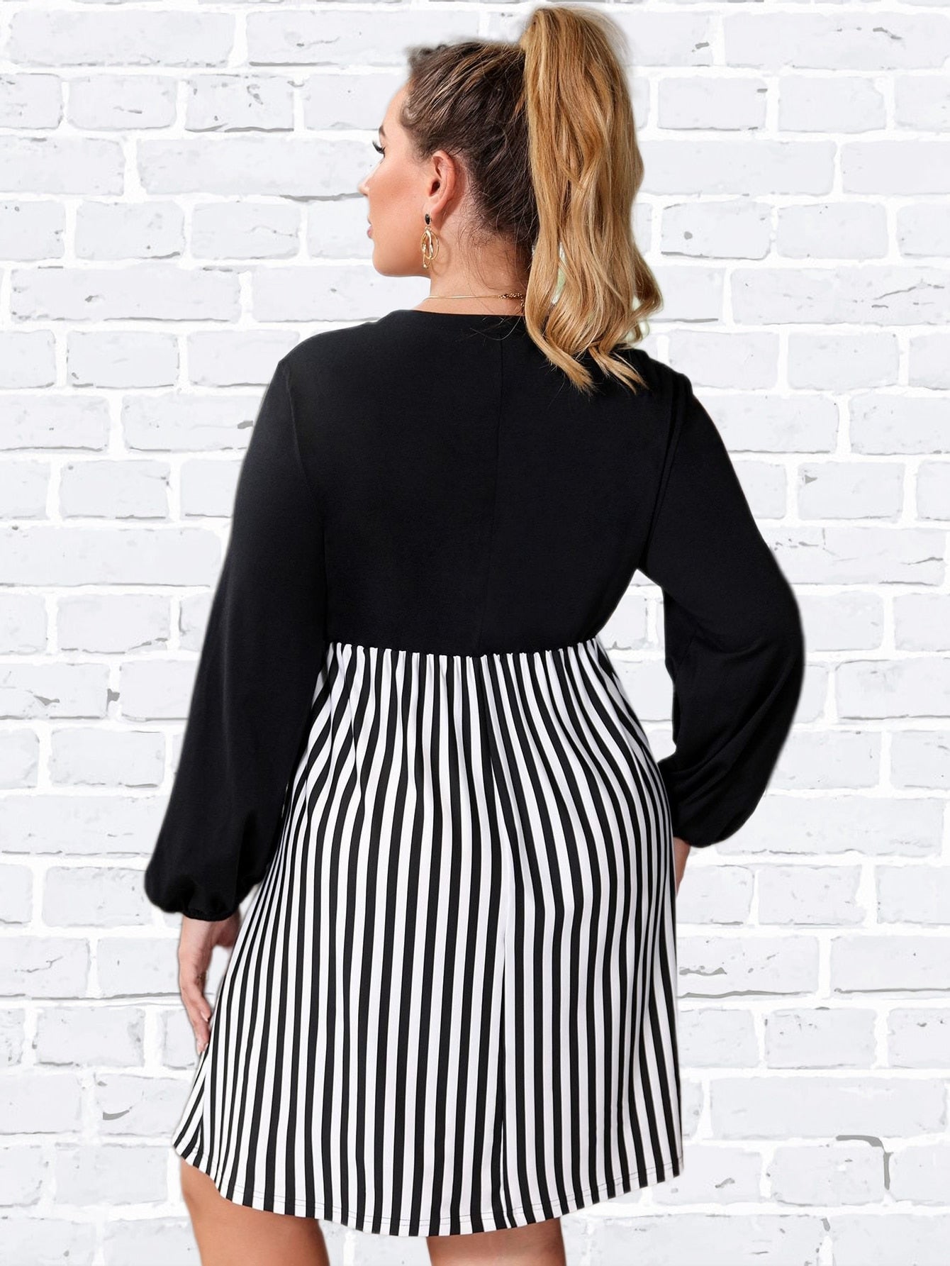 Clistos striped knit midi dress with contrast bodice - View 9 | Clistos
