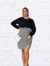 Clistos striped knit midi dress with contrast bodice - View 12 | Clistos