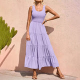 Clistos Smocked Bodice A-Line Holiday Dress - View 9 | Clistos