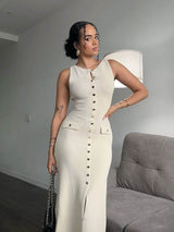 Clistos Georgia Ribbed Knit Maxi Dress - View 9 | Clistos