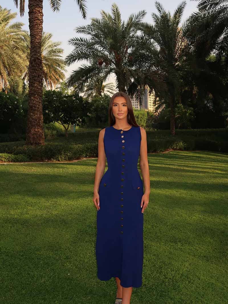 Clistos Georgia Ribbed Knit Maxi Dress - View 7 | Clistos