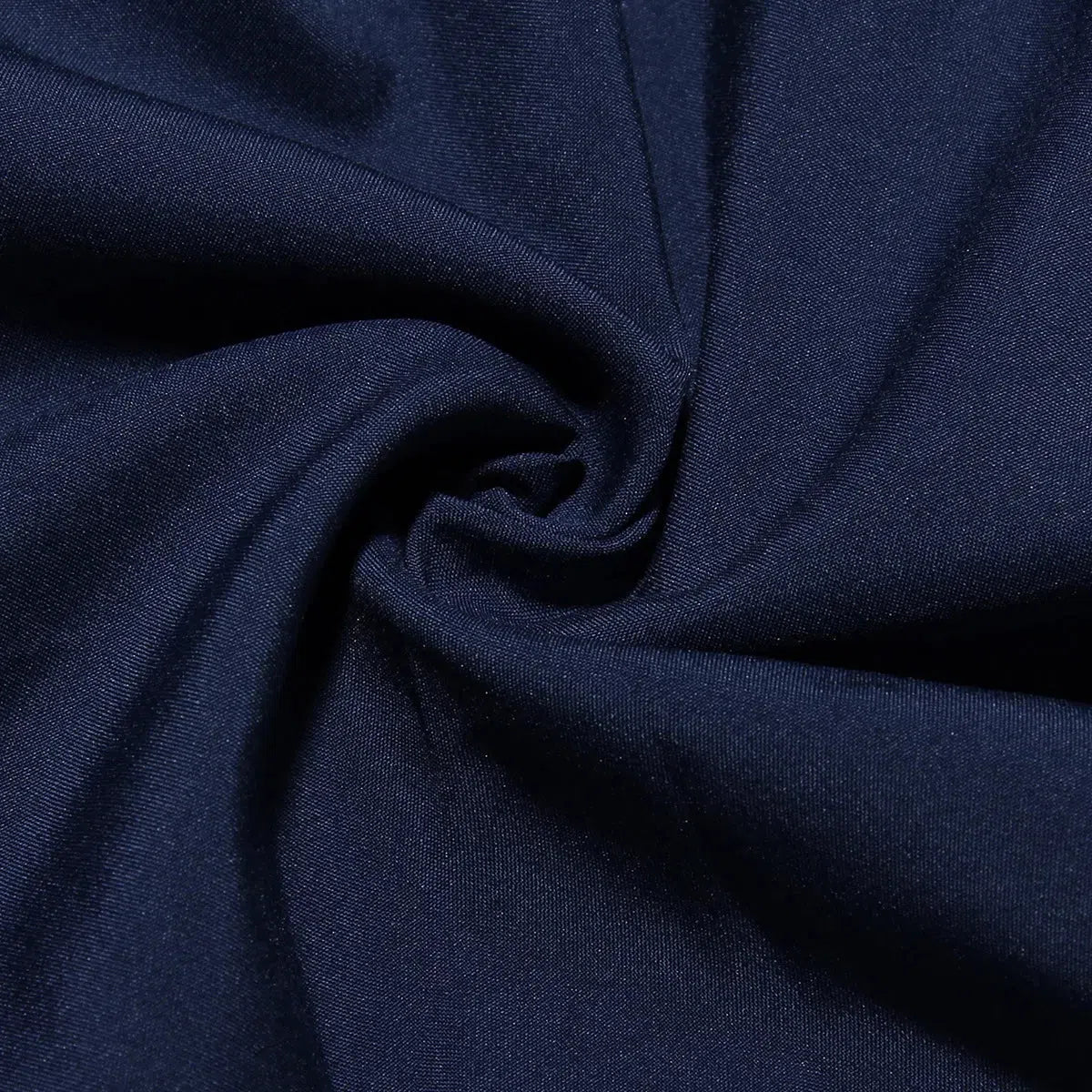 Navy square neck corset mini dress with puff sleeves - View 8 | Clistos
