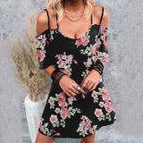 Clistos spaghetti strap boho maxi dress with leaf print - View 11 | Clistos