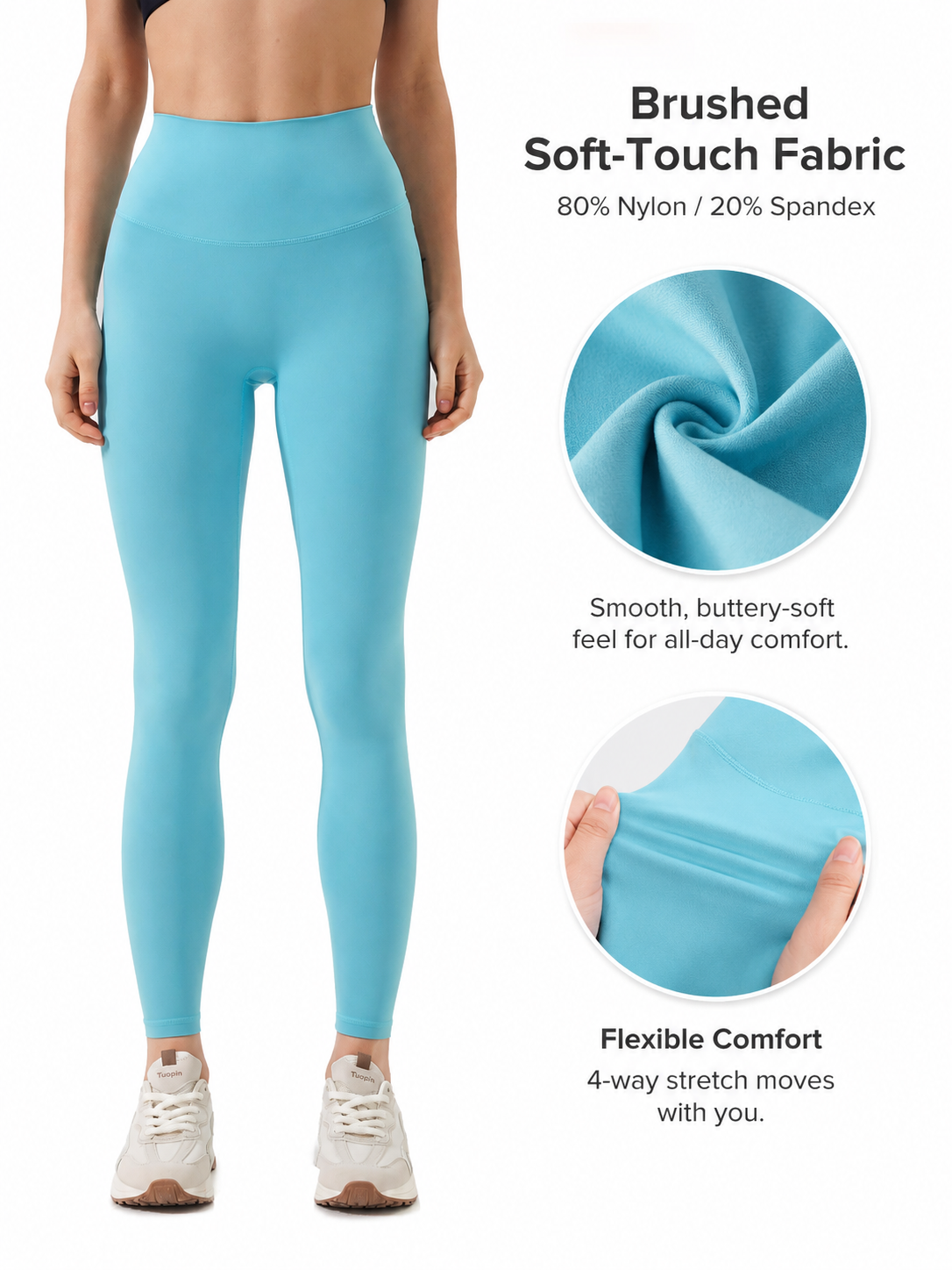 SculptFlex Brushed Soft Yoga Leggings for Women