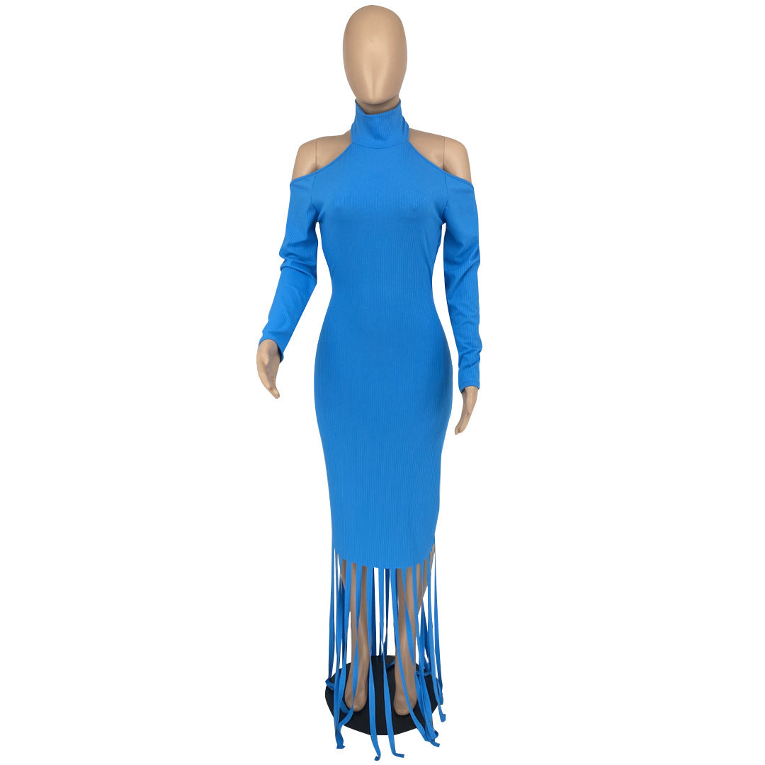 Clistos ribbed backless midi dress with tassels - View 7 | Clistos