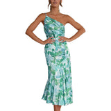 Floral one-shoulder sundress - View 6 | Clistos