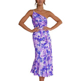 Floral one-shoulder sundress - View 10 | Clistos