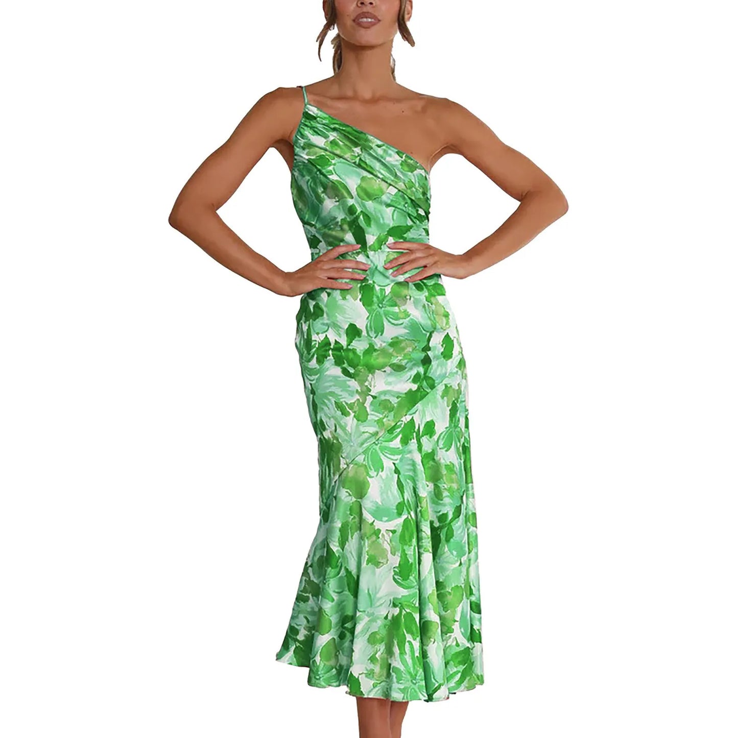 Floral one-shoulder sundress - View 7 | Clistos