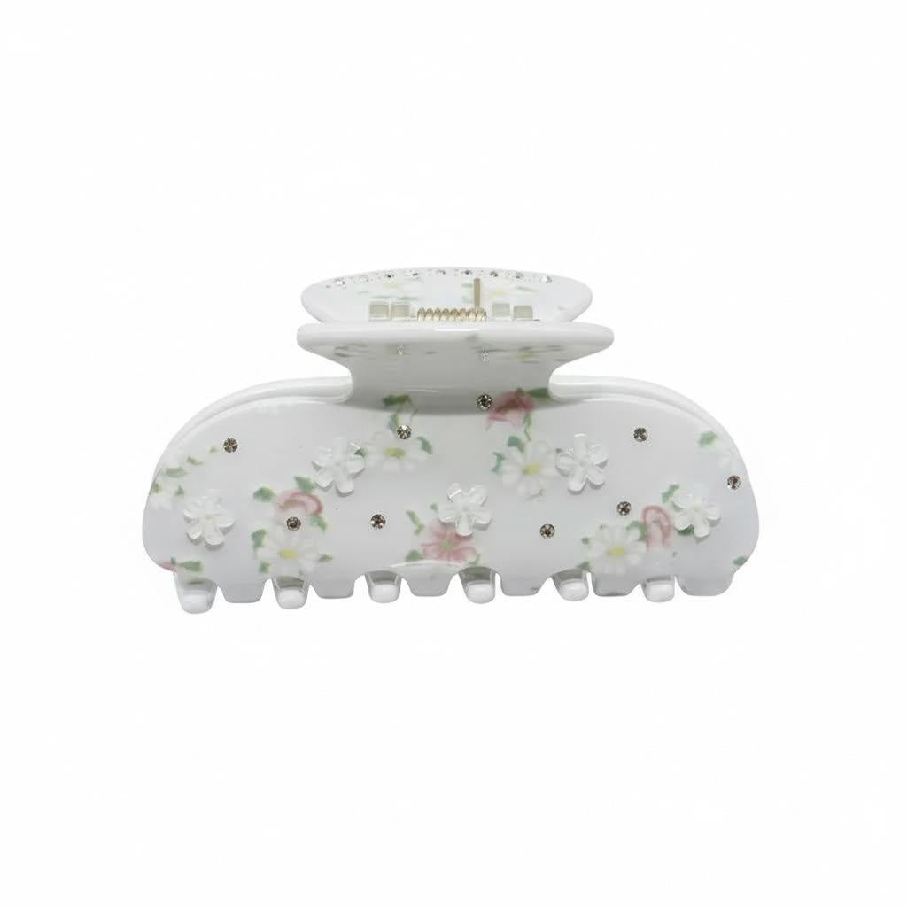 Sweetheart Clip In Floral Crystal