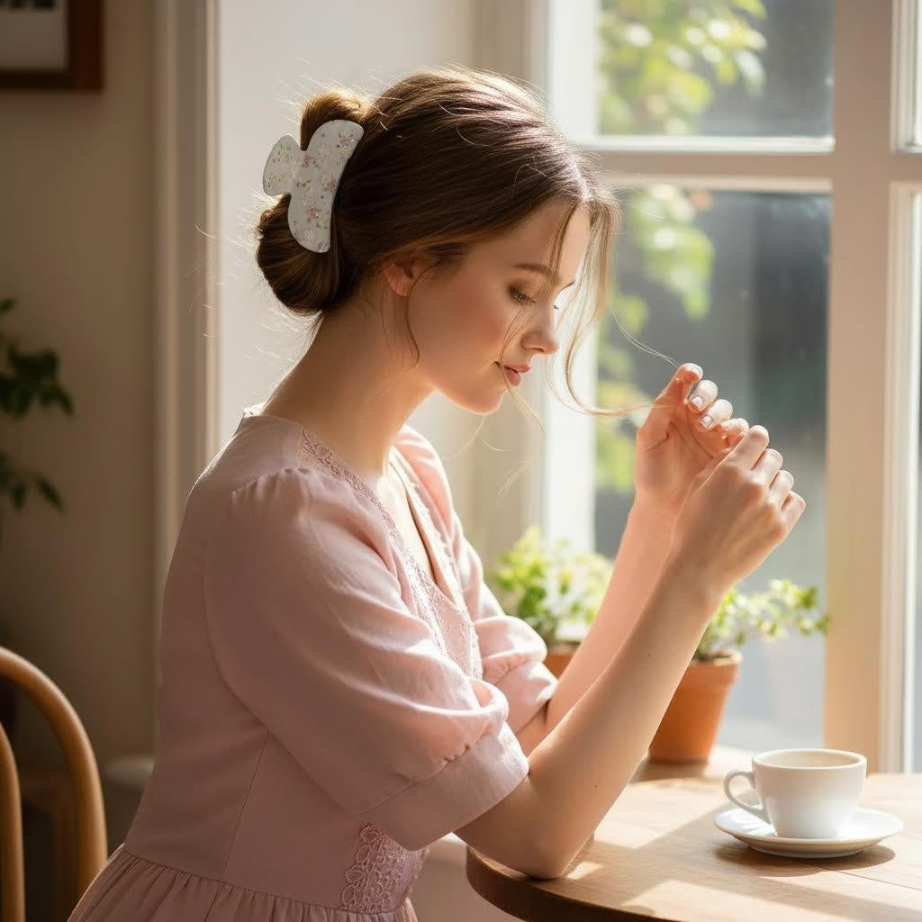 Sweetheart Clip In Floral Crystal