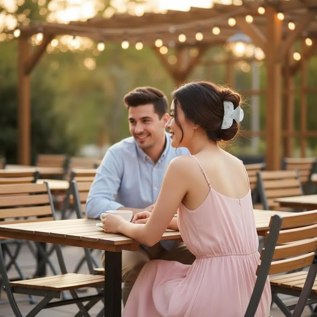 Sweetheart Clip In Floral Crystal