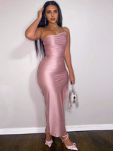 Clistos one shoulder backless bodycon midi dress - View 6 | Clistos