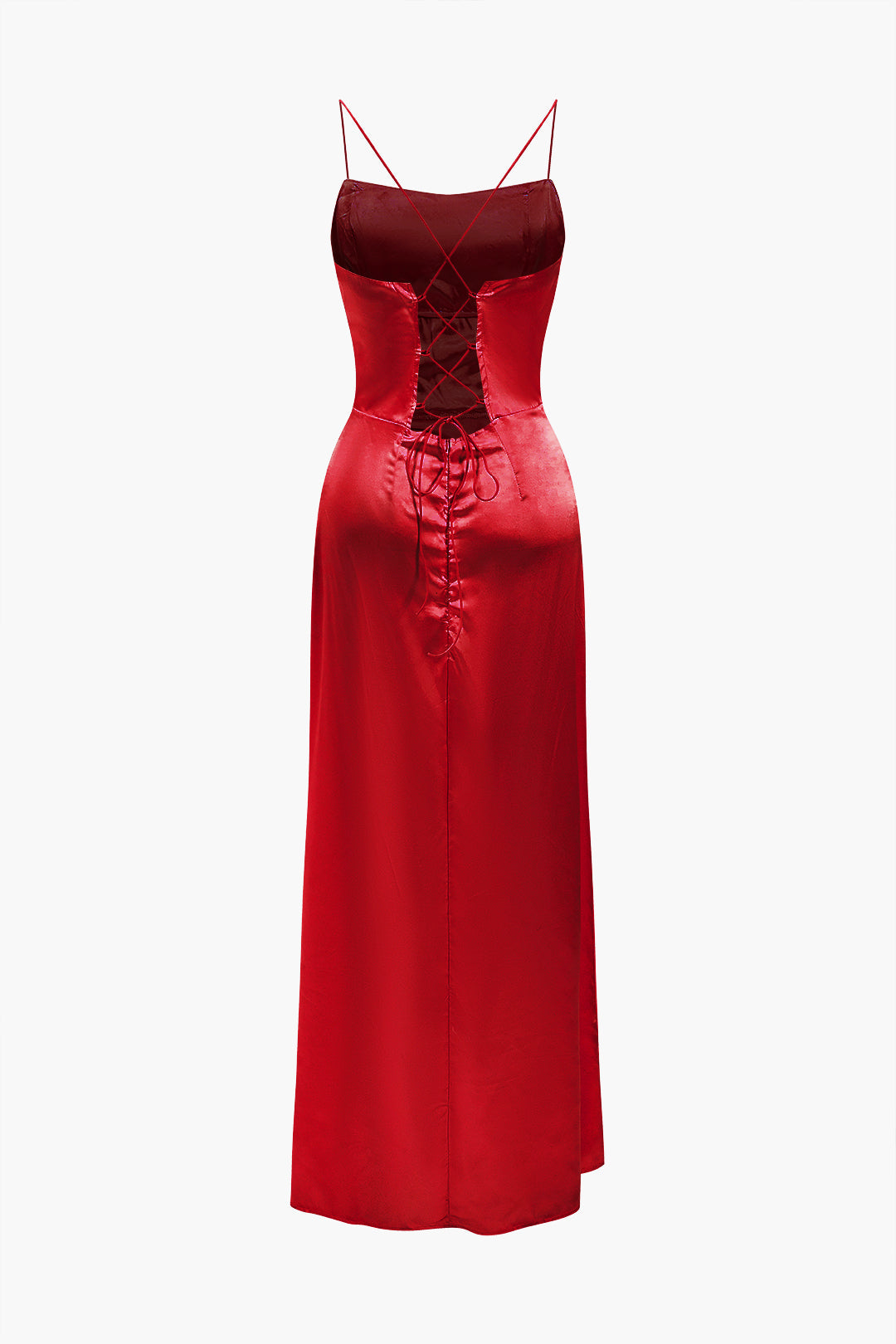 Clistos Corset Cowl Neck High Slit Maxi Dress - View 26 | Clistos