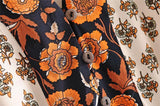 Bohemian Floral Batwing Maxi Dress - View 9 | Clistos